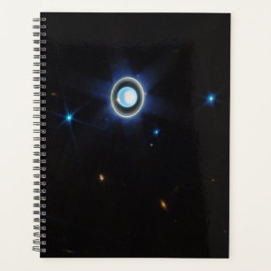 Planet Uranus mit Rings and Moons JWST-Bild Planer