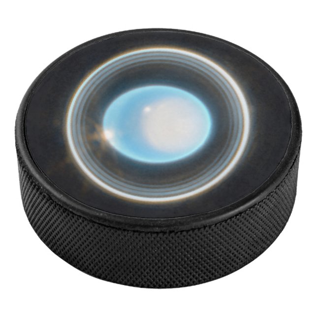 Planet Uranus mit Rings JWST Image Eishockey Puck (3/4)