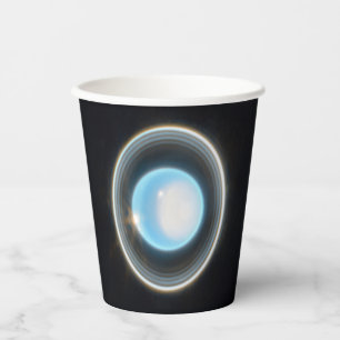 Planet Uranus mit Rings JWST Image Pappbecher