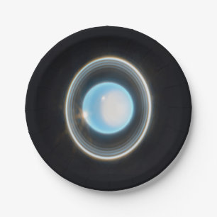 Planet Uranus mit Rings JWST Image Pappteller