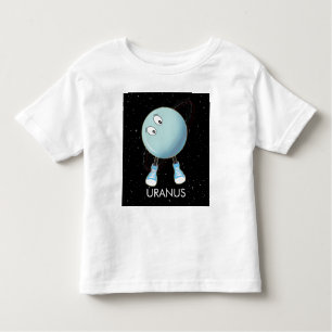 Planet Uranus & Sterne Kleinkind T-shirt