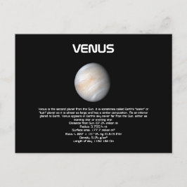 Planet Venus Postcard Postkarte