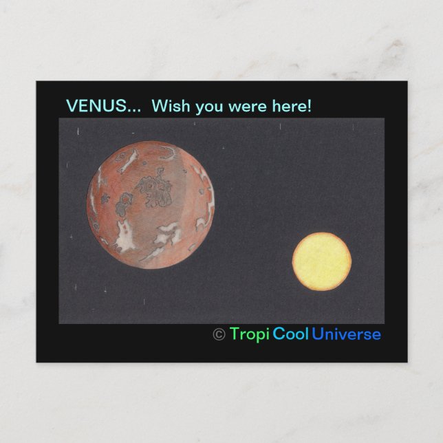 Planet VENUS Postkarte (Vorderseite)