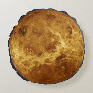 Planet Venus Rundes Kissen
