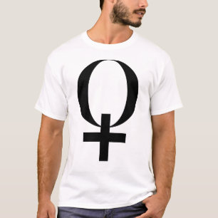 Planet-Venus-Symbol (schwarz) T-Shirt