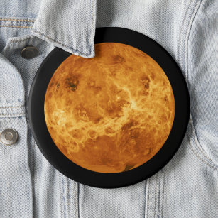 Planet Venus vom Weltraum-Tunnel-bohrwagenknopf Button