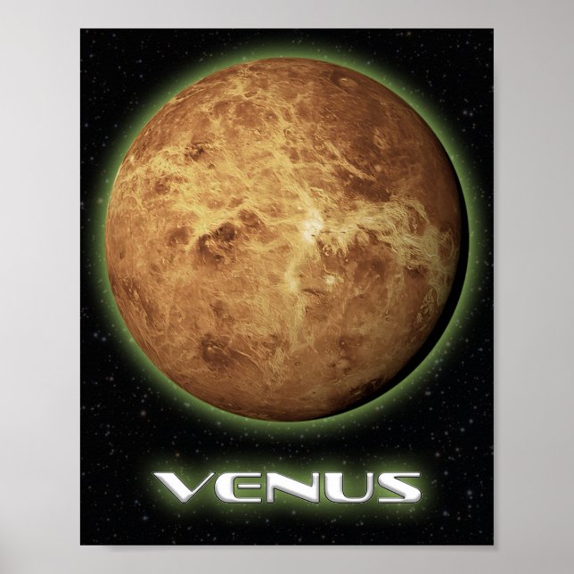 Planet Venus Wall Art Poster (Vorne)