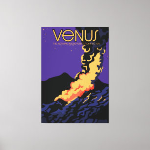 Planet Venus Weltraumkunst Leinwanddruck