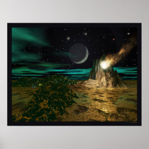 Planet-Vulkanwelt Poster