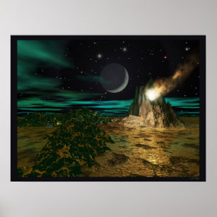 Planet-Vulkanwelt Poster