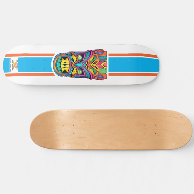 Planet X Tiki King 01 Skateboard (Horizontal)