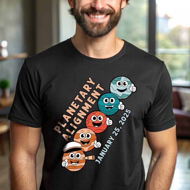 Planetales Alignment Space Solar System 2025 T-Shirt (Von Creator hochgeladen)