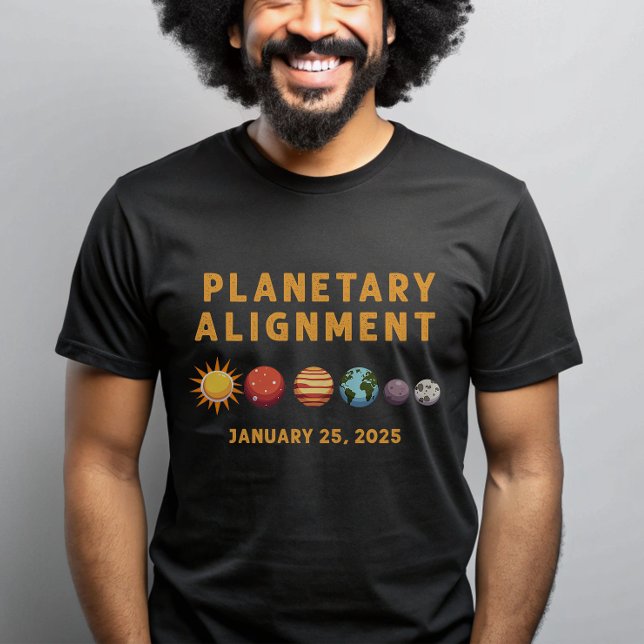 Planetales Alignment Space Solar System 2025 T-Shirt (Von Creator hochgeladen)