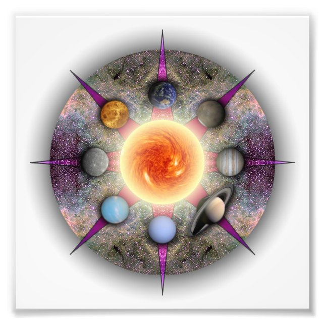 Planetales Mandala Foto Print (Vorne)