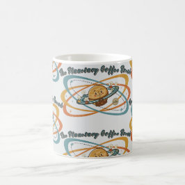 Planetarische Kaffeepause Retro-Weltraummuster Kaffeetasse