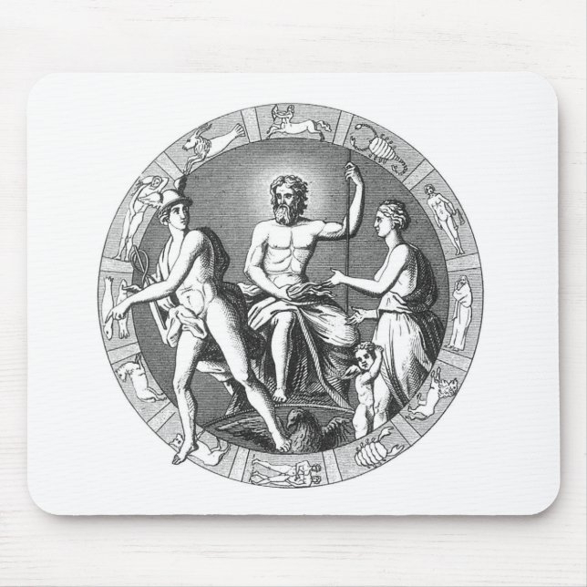 Planetarischer Kalender Mousepad (Vorne)
