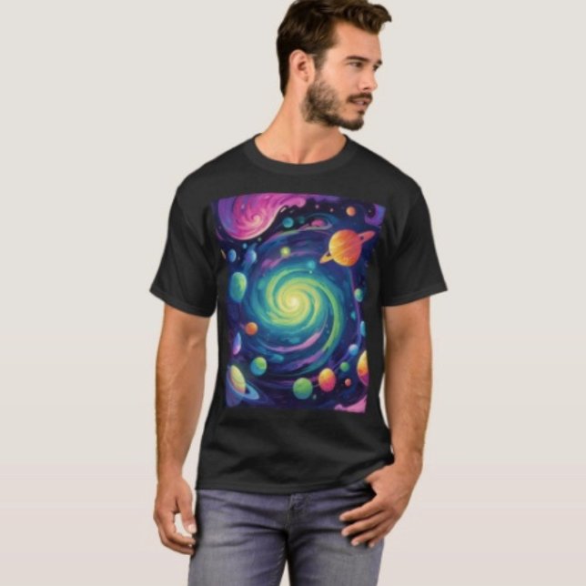 Planetarischer Spin T-Shirt (Graphic T-Shirt  100% cotton unisex standard fit. 
)