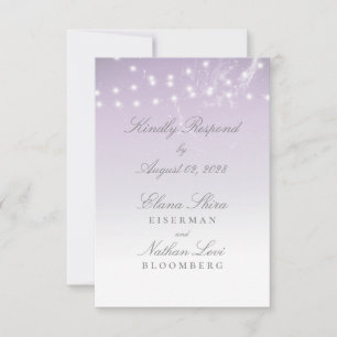 Planetarium Chuppah Wedding RSVP Card Karte