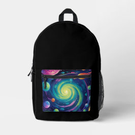 Planetary Spin Bedruckter Rucksack