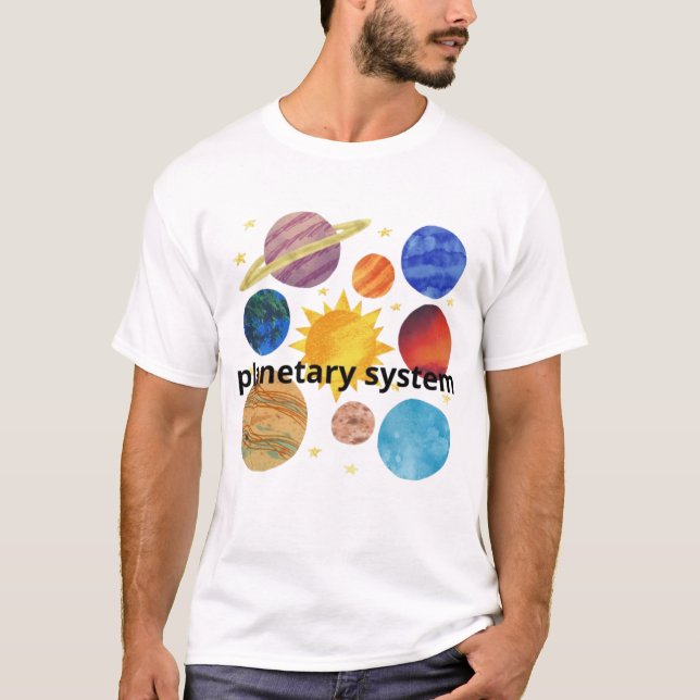 Planetary System Design | Creative Space Art  T-Shirt (Vorderseite)