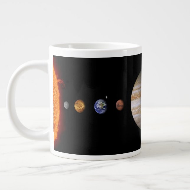 PLANETE DES SOLAR SYSTEMS Custom 20oz Riesengroße  Jumbo-Tasse (Links)