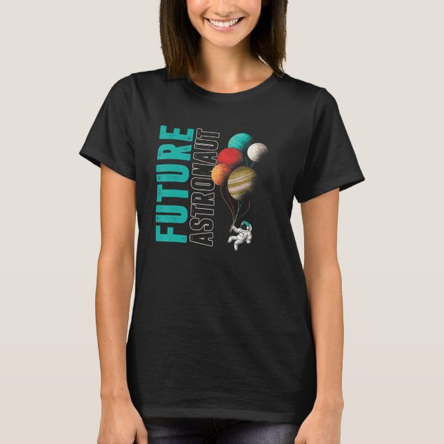 Planeten Balloon kids Outer Space Science Future a T-Shirt (Vorderseite)