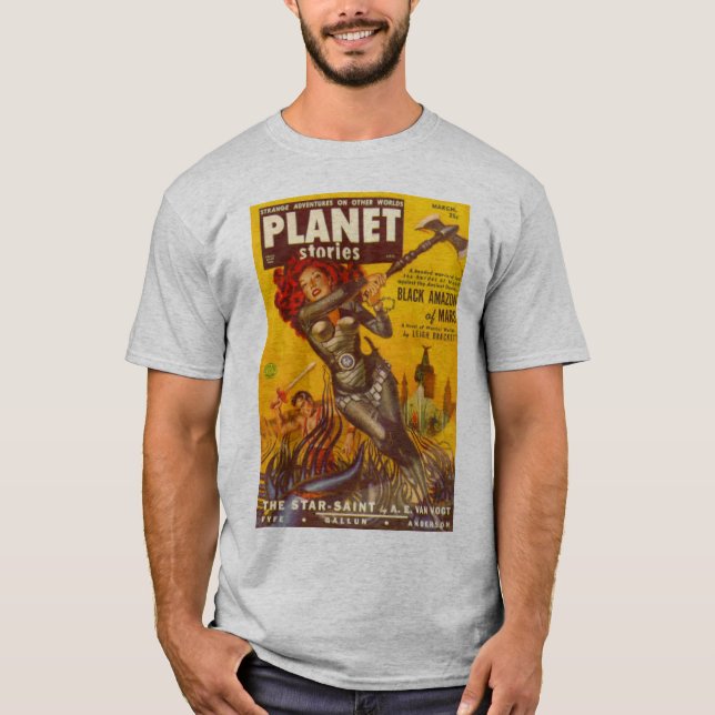 Planeten-Comic-Abdeckung T-Shirt (Vorderseite)