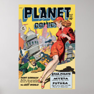 Planeten-Comicen Poster