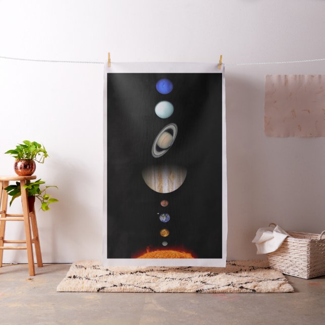 PLANETEN der SONNENSYSTEM kundenspezifischen Stoff (Beispiel)