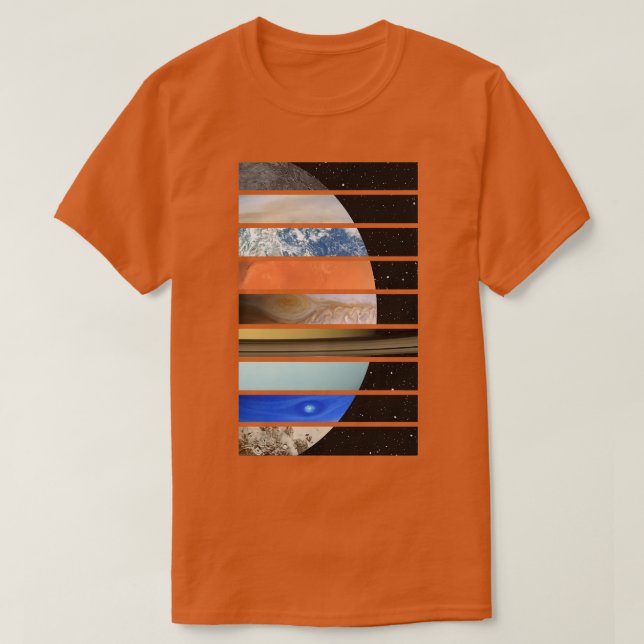Planeten des Sonnensystems 1 T-Shirt (Design vorne)