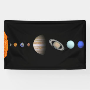 PLANETEN DES SONNENSYSTEMS 5' x 3' Fahne Banner
