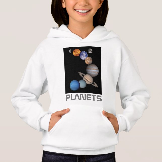 Planeten des Sonnensystems Hoodie (Vorderseite)