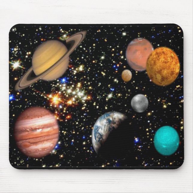 Planeten des Sonnensystems Mousepad (Vorne)