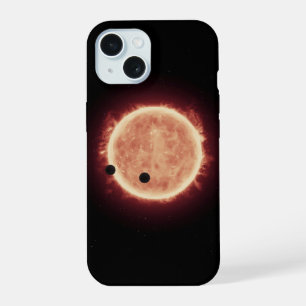 Planeten, die den Roten Zwergstern in Trappist-1 p iPhone 15 Hülle