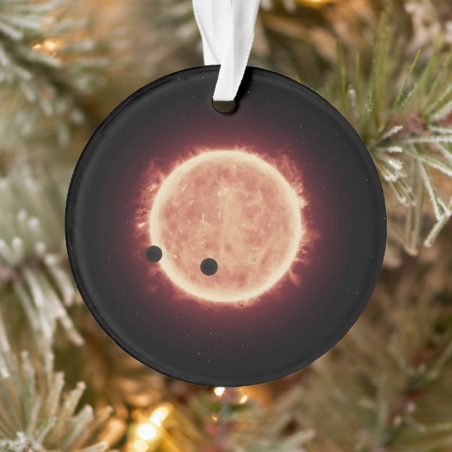 Planeten, die den roten Zwergstern in Trappist-1 ü Ornament (Baum)