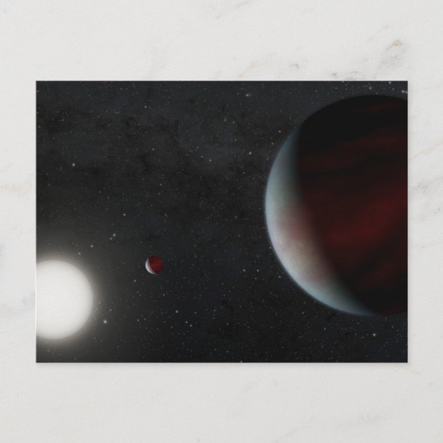 Planeten, die den sonnenähnlichen Star Epic 249731 Postkarte (Vorderseite)