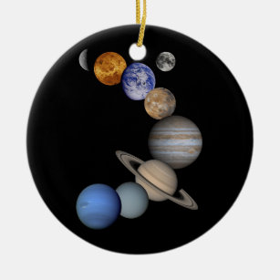 Planeten eines Sonnensystems Universum Keramik Ornament