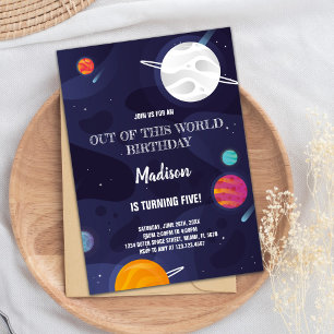 Planeten Einladungen zum Geburtstag