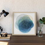 Planeten entwickeln - Wasserfarbzirkel Poster<br><div class="desc">Planeten I von Grace Popp. Aquarellkreise erzeugen planetenähnliche Formen,  die sich überlappen,  um wunderschöne Variationen von Blau und aquamarin zu zeigen.</div>