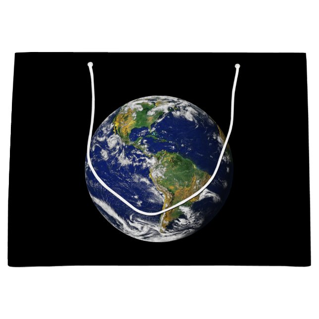 PLANETEN-ERDE RAUM von der großen Geschenk-Tasche Große Geschenktüte (Vorderseite)