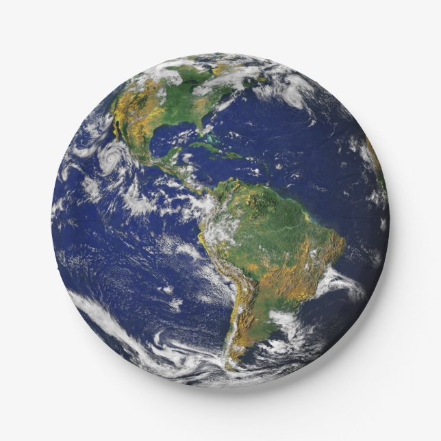 PLANETEN-ERDE (Sonnensystem) ~ Pappteller (Vorderseite)