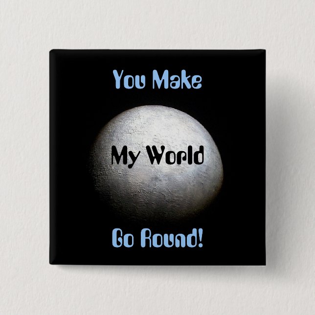 Planeten-Erdmodell-Knopf Button (Vorderseite)