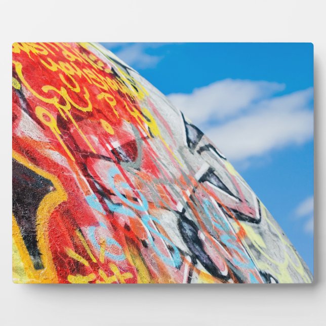 Planeten-Graffiti Fotoplatte (Vorderseite)