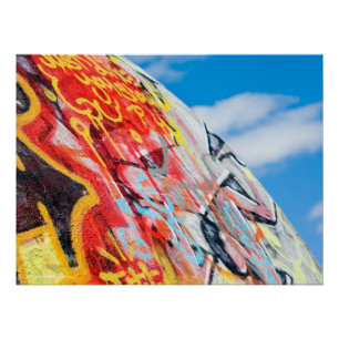 Planeten-Graffiti Poster