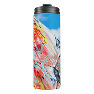 Planeten-Graffiti Thermosbecher