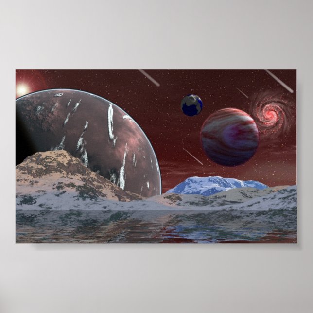Planeten im Aufstieg Poster (Vorne)