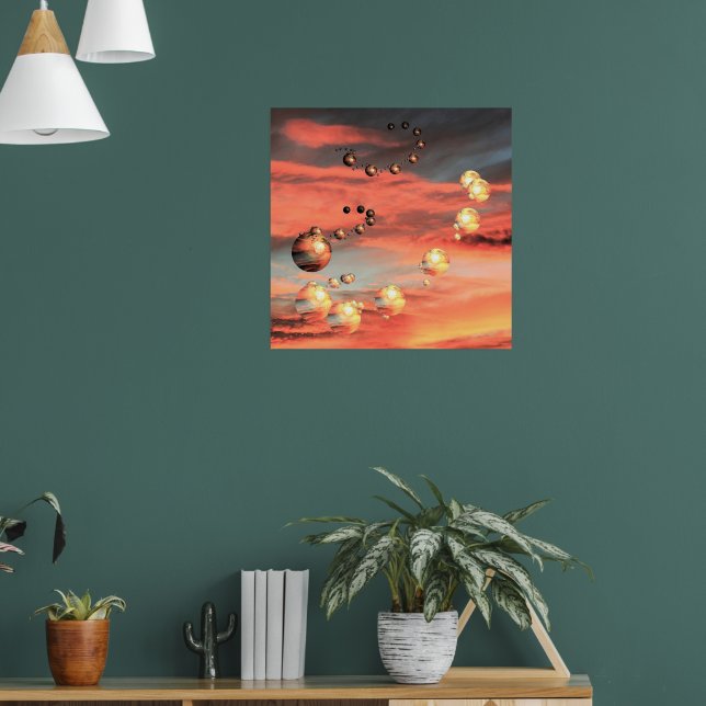 Planeten im Überfluss Poster (Wohnzimmer 1)
