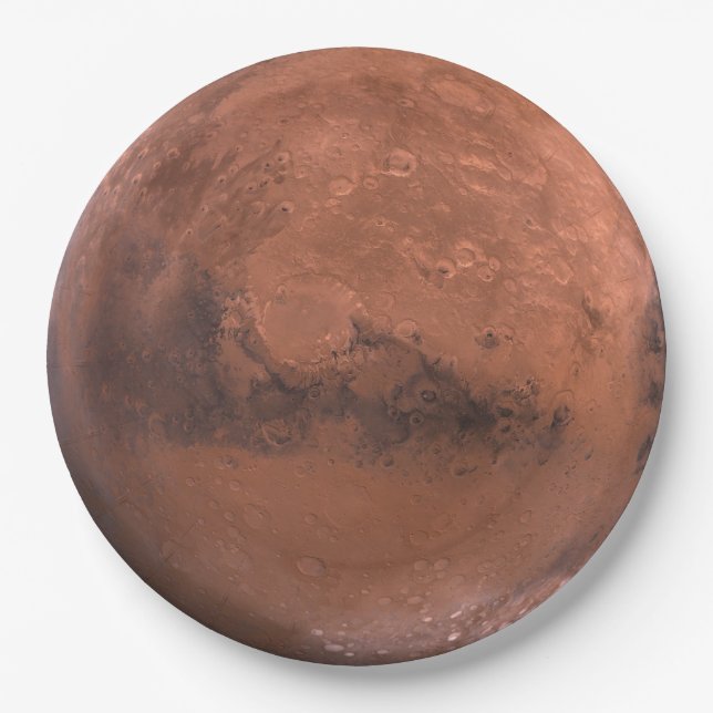 Planeten-Mars-Astronomie-WegwerfpapierTeller Pappteller (Vorderseite)