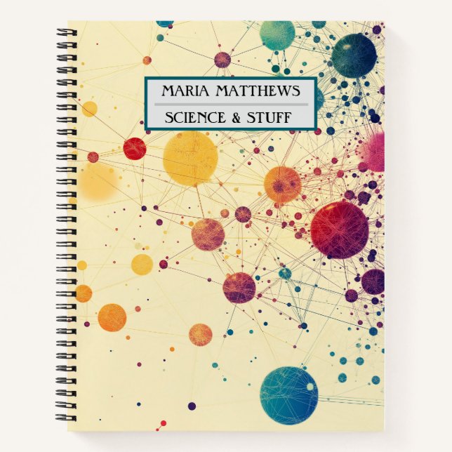 Planeten mit raumbezogenen Themen für ein Notebook Notizbuch (Vorderseite)