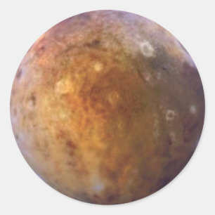 PLANETEN-PLUTO (Sonnensystem) ~ Runder Aufkleber